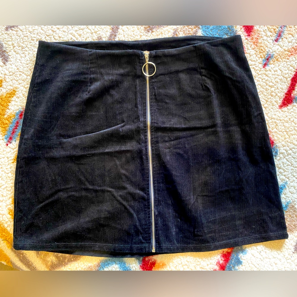 Full Circle Zip Up Skirt